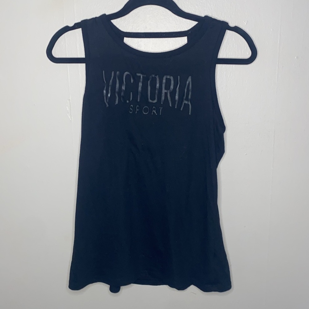🎈Adorable black workout tee with cute back design! - Picture 2 of 7
